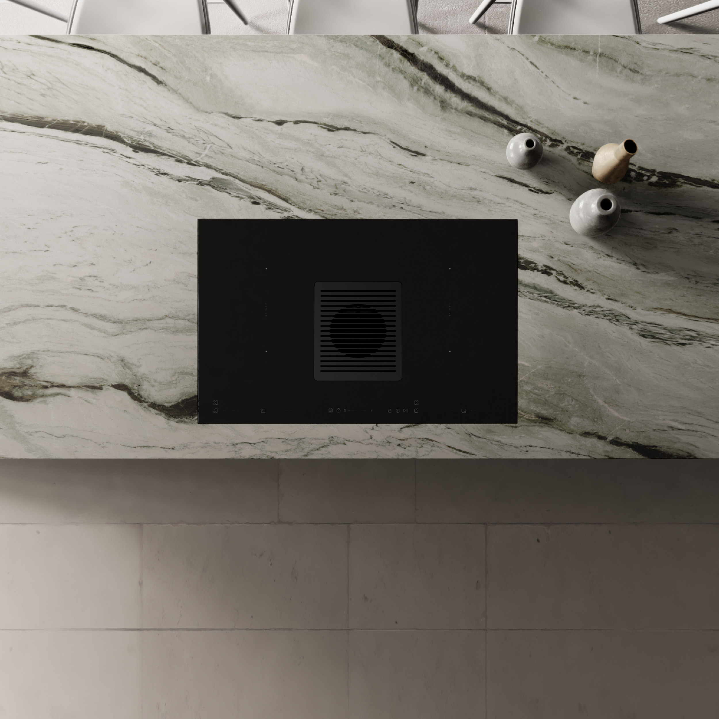 Černý skleněný povrch varné desky Ciarko Design CBD8301C zapadne do každé kuchyně